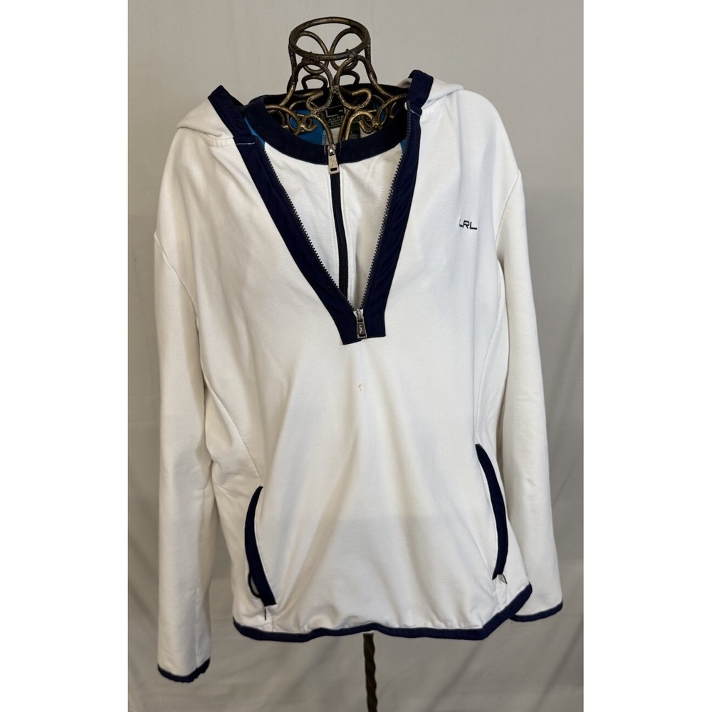 L-RL Lauren Active Ralph Lauren Zippered Jacket Tank & Cropped Pants Set Sz M